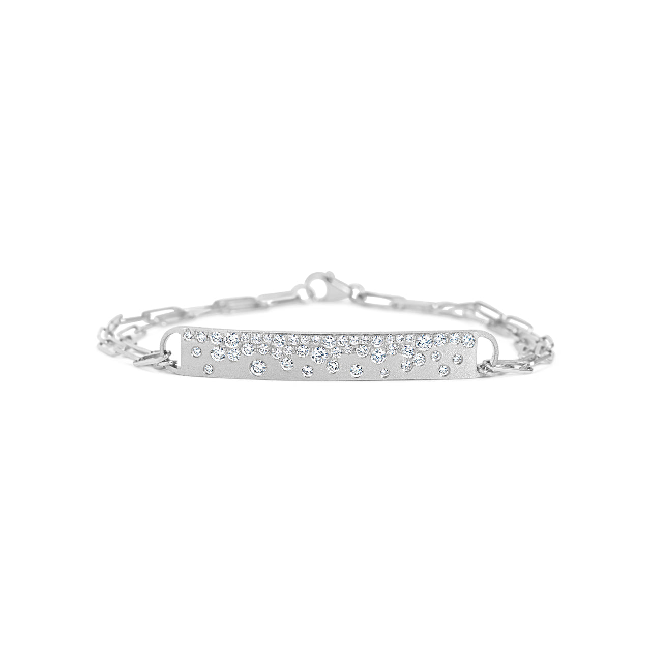 Diamond Confetti ID Bar Bracelet
