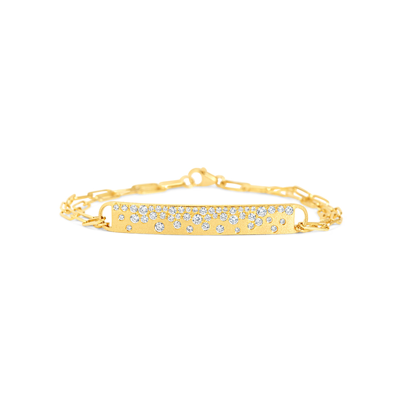 Diamond Confetti ID Bar Bracelet