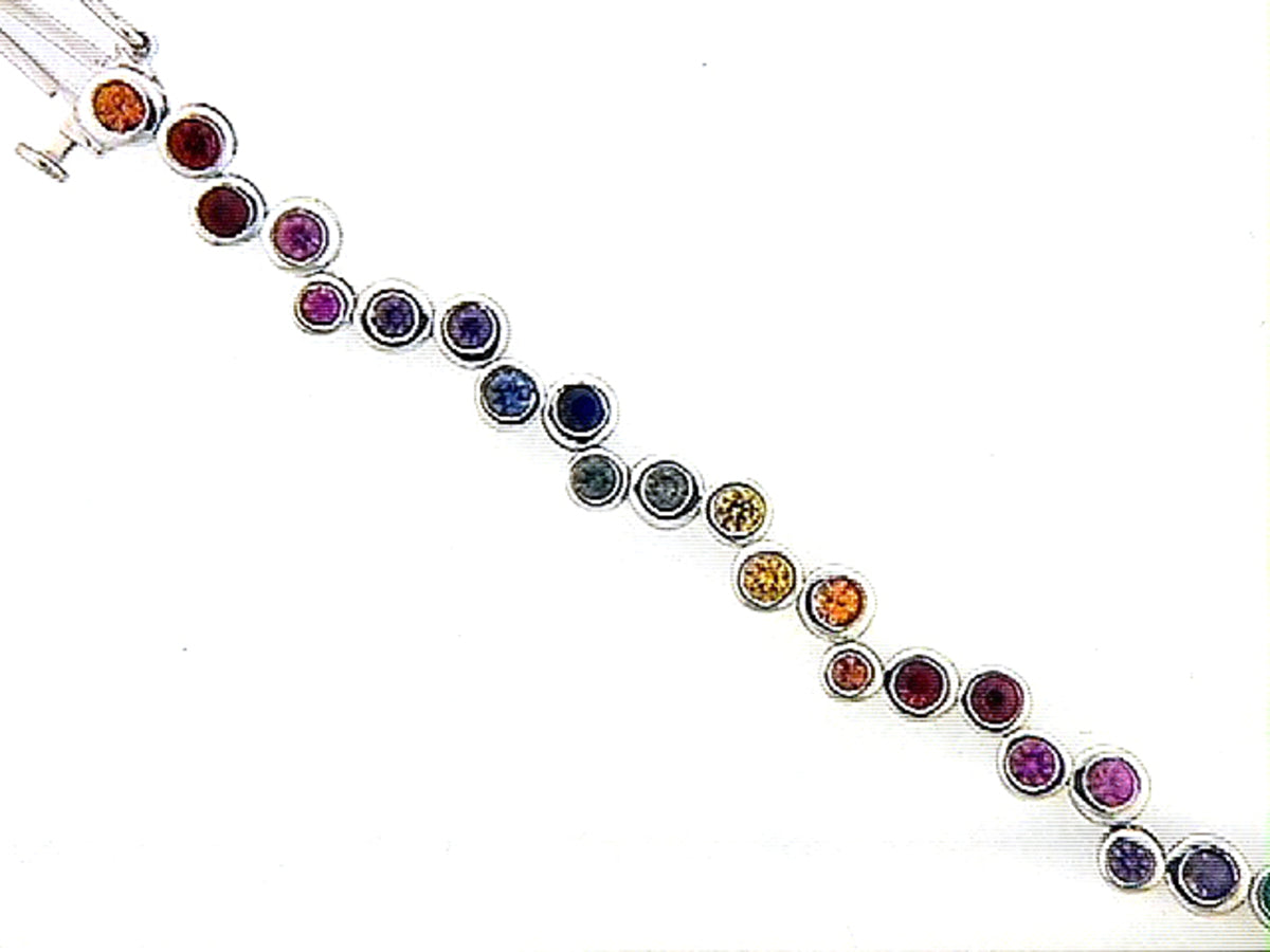RAINBOW SAPPHIRE BRACELET