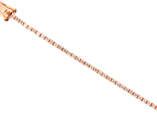 DIAMOND BRACELET, 14KR (N)