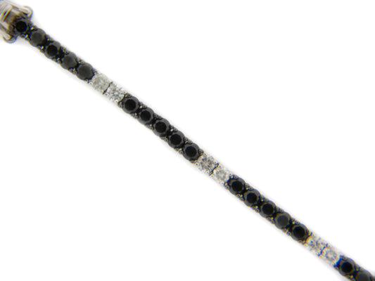 Black White Diamond Bracelet, 14kw (R/N)
