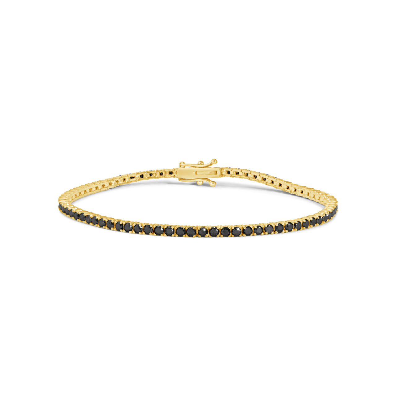 Black Diamond Tennis Bracelet