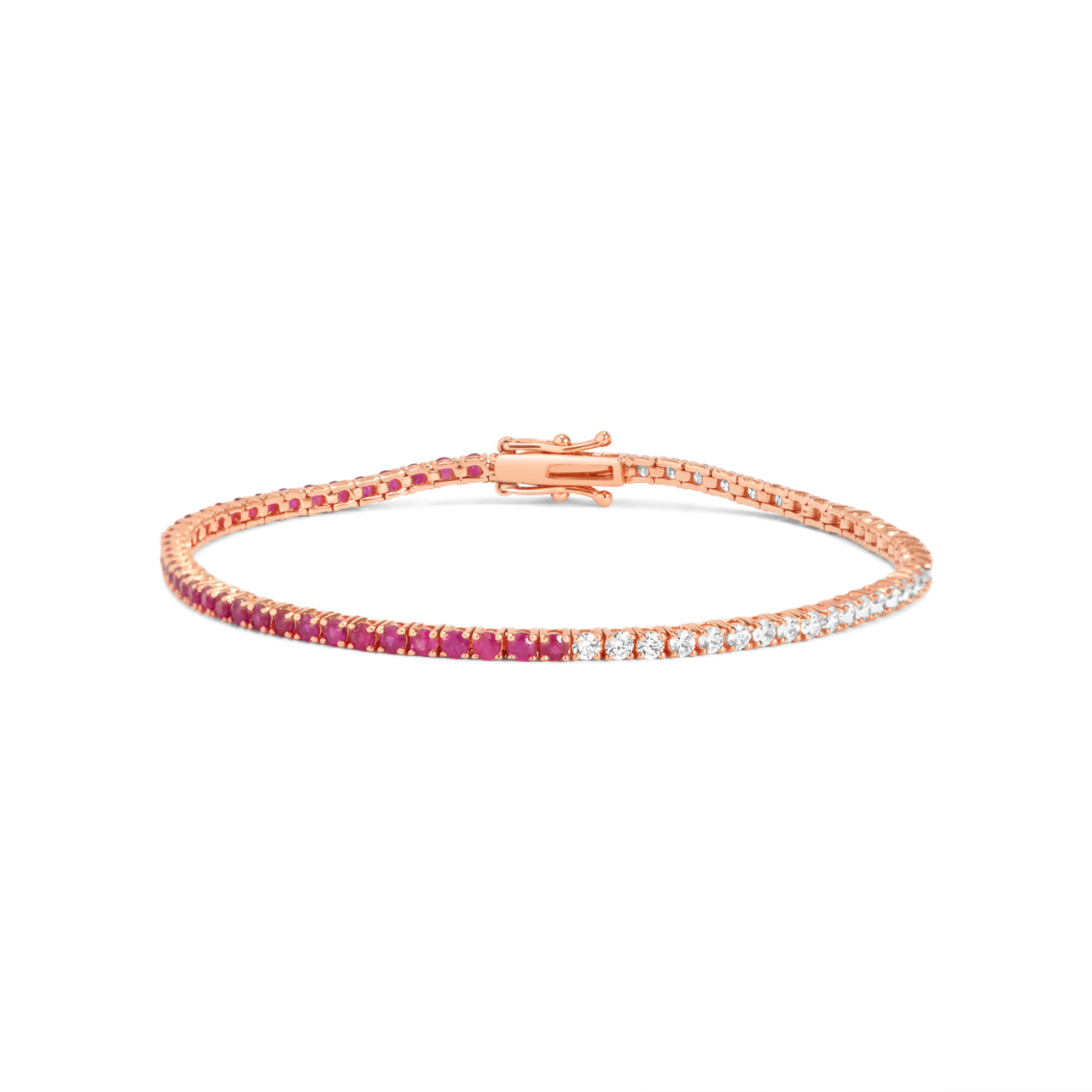 Ruby & Diamond Tennis Bracelet