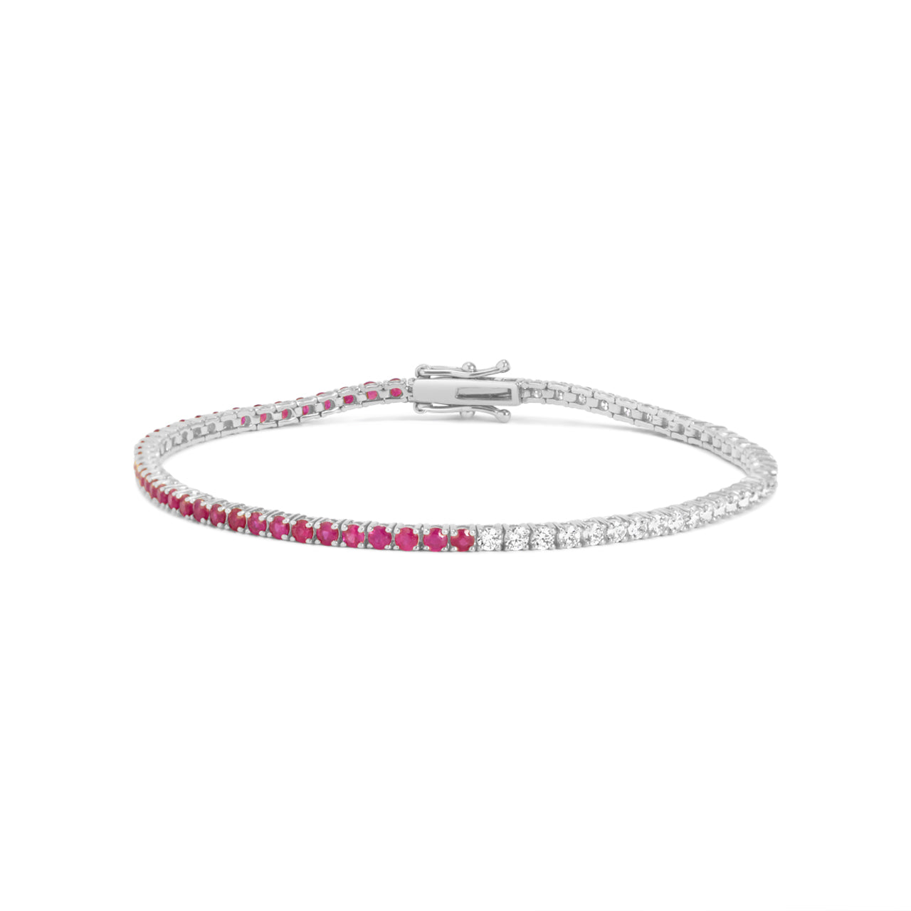 Ruby & Diamond Tennis Bracelet