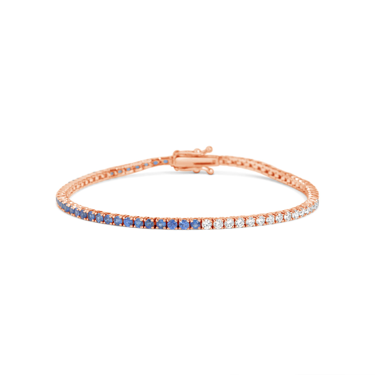 Sapphire & Diamond Tennis Bracelet