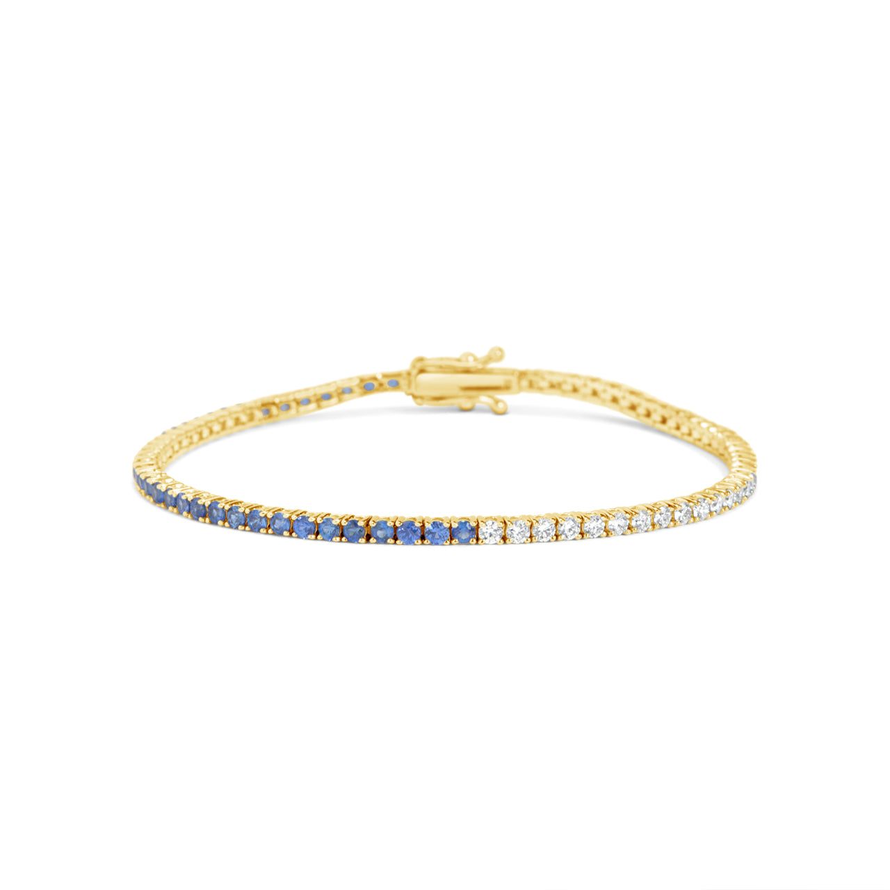 Sapphire & Diamond Tennis Bracelet