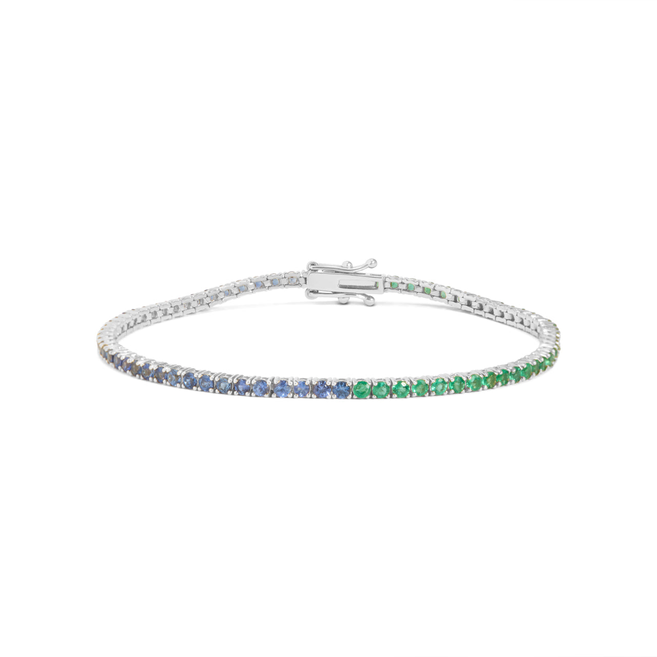 Sapphire & Emerald Tennis Bracelet