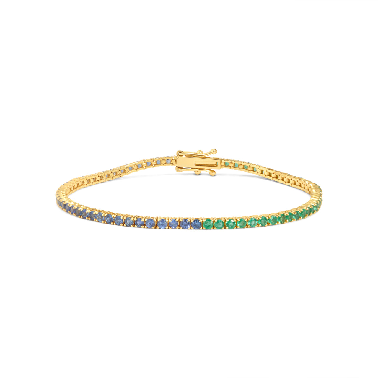 Sapphire & Emerald Tennis Bracelet