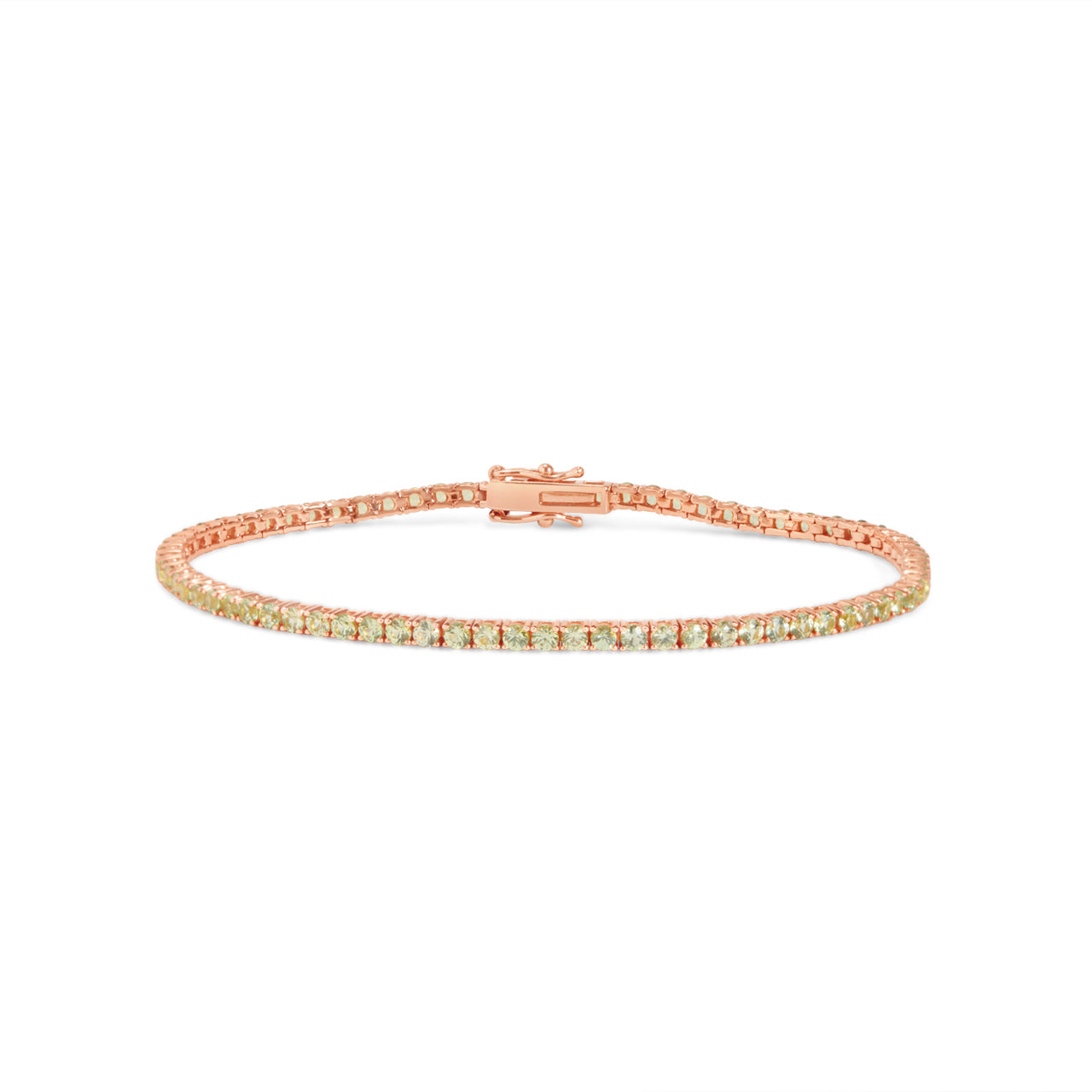 Green Sapphire Tennis Bracelet