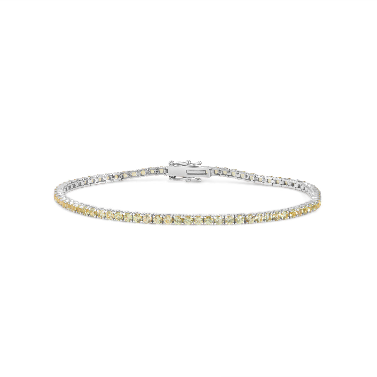 Green Sapphire Tennis Bracelet