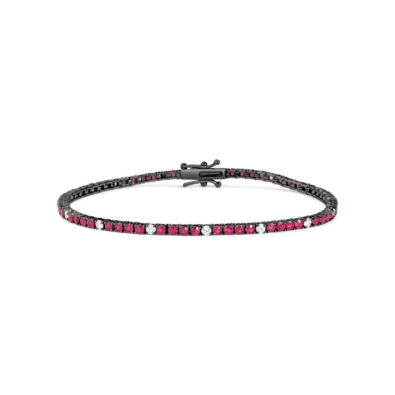 Ruby & Diamond Tennis Bracelet