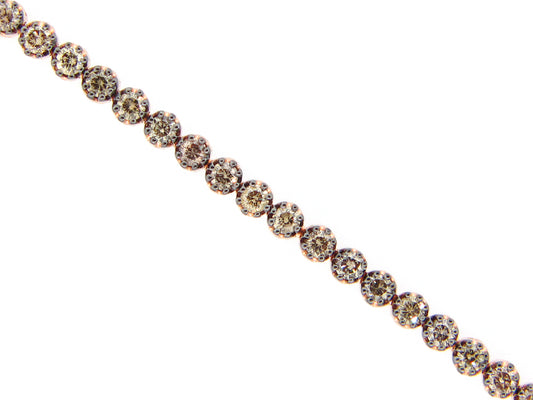 BROWN DIAMOND BRACELET, 14KR (N)