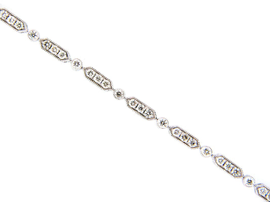 DIAMOND BRACELET, 14KW (N)