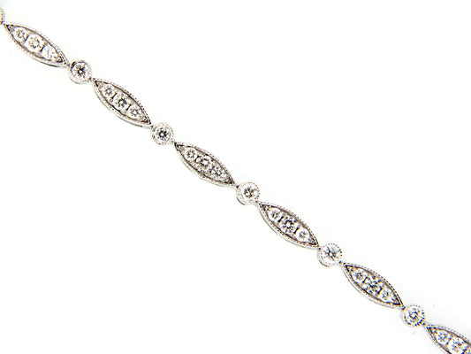 DIAMOND BRACELET, 14KW (N)