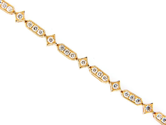 DIAMOND BRACELET, 14KY (N)