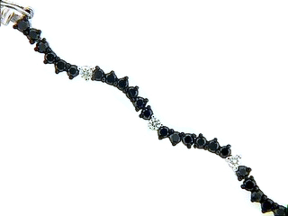 BLACK & WHITE DIAMOND BRACELET