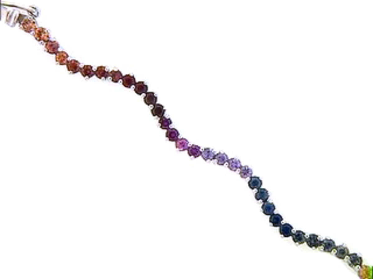 Rainbow Sapphire Bracelet