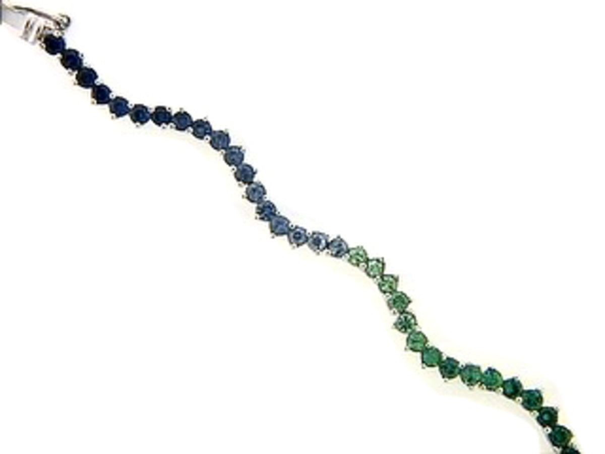 TSAVORITE & SAPPHIRE BRACELET