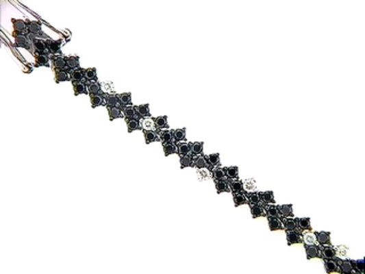 BLACK & WHITE DIAMOND BRACELET
