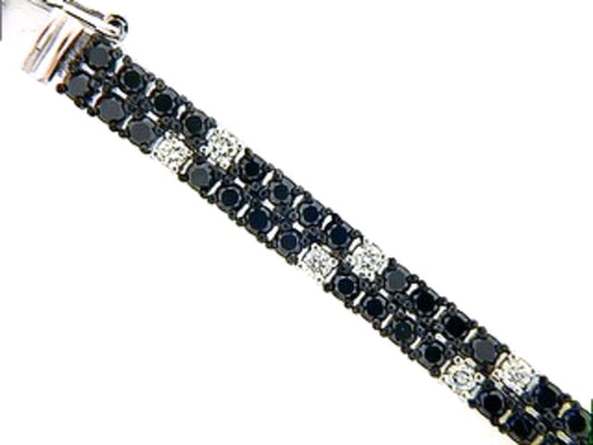 BLACK & WHITE DIAMOND BRACELET