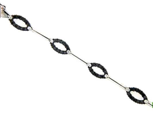 BLACK & WHITE DIAMOND BRACELET