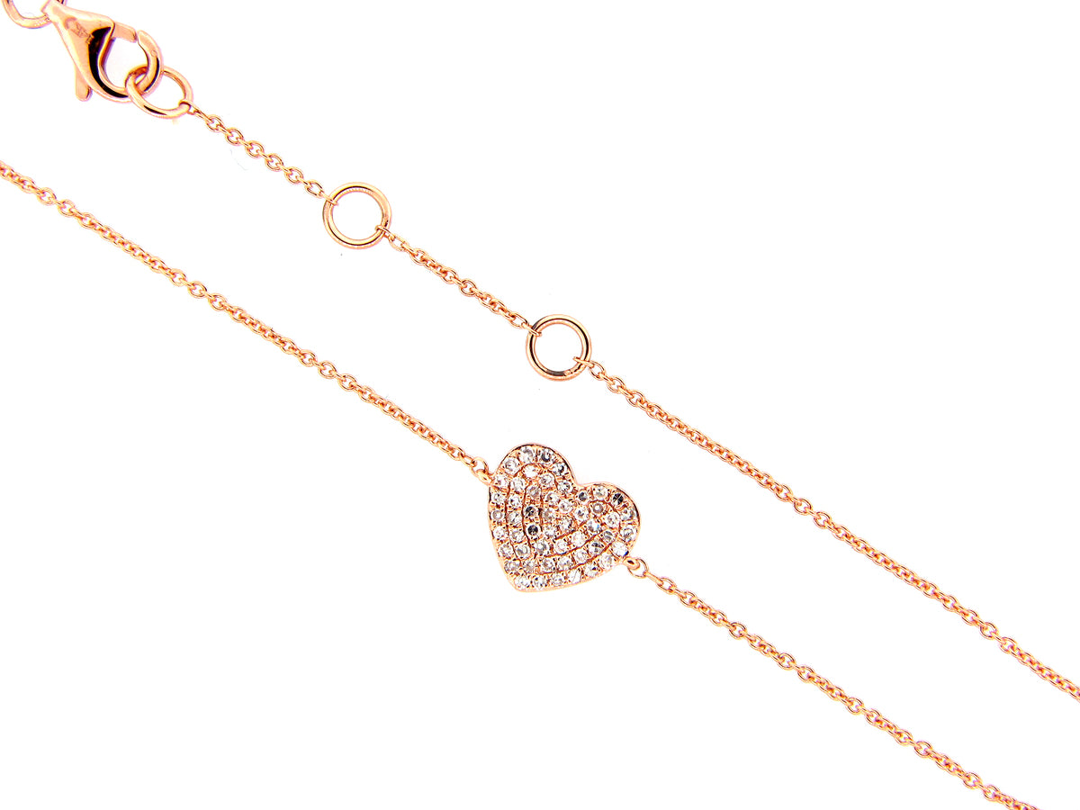 DIAMOND BRACELET, 14KR (N)