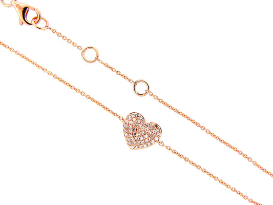 DIAMOND BRACELET, 14KR (N)