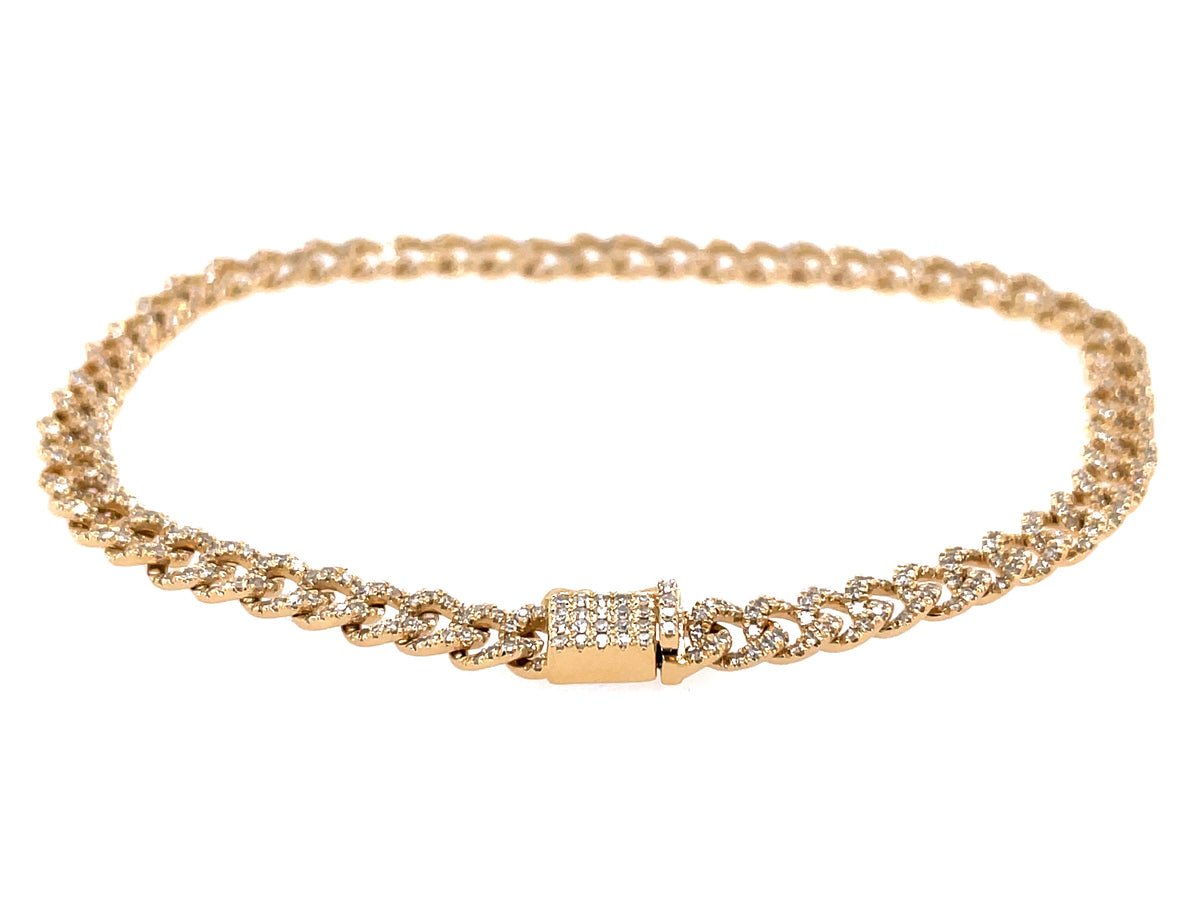 DIAMOND PAVE LINK BRACELET