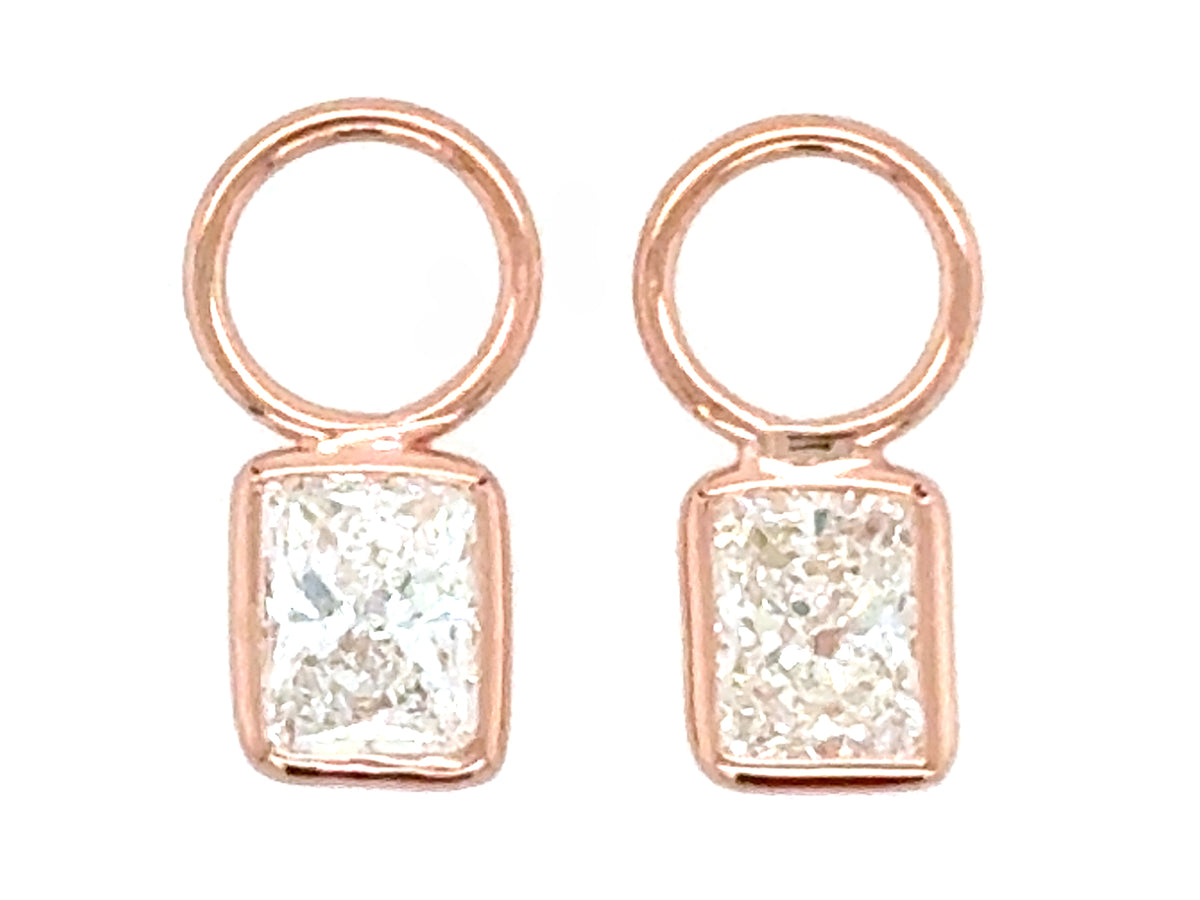Radiant Cut Diamond (Customer'S Diamonds) Enhancer (Pair)