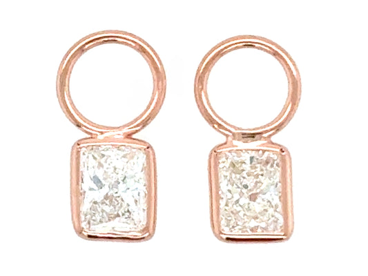Radiant Cut Diamond (Customer'S Diamonds) Enhancer (Pair)