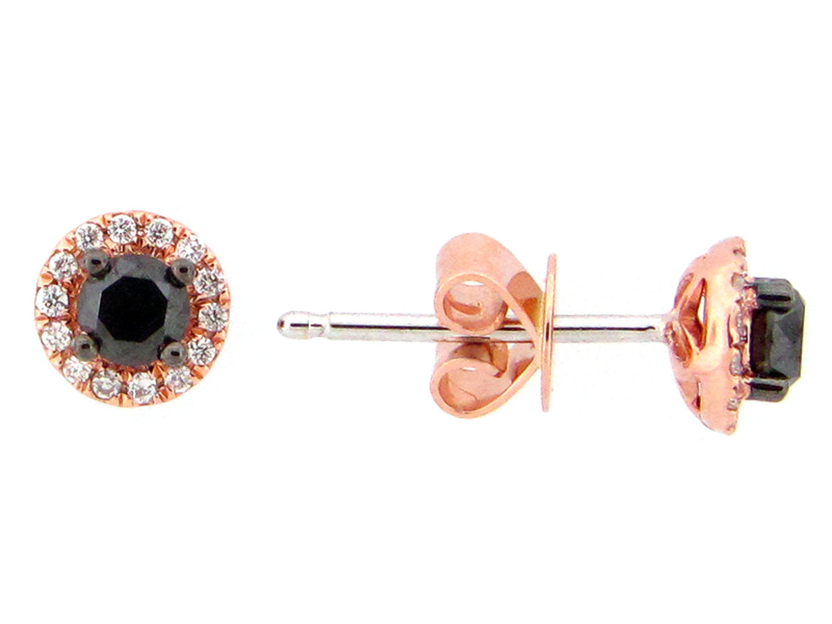 BLACK & WHITE DIAMOND EARRING