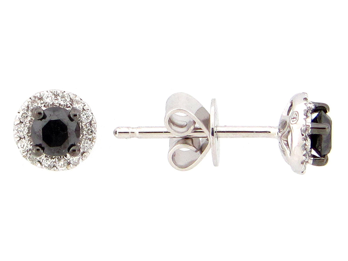 BLACK & WHITE DIAMOND EARRING