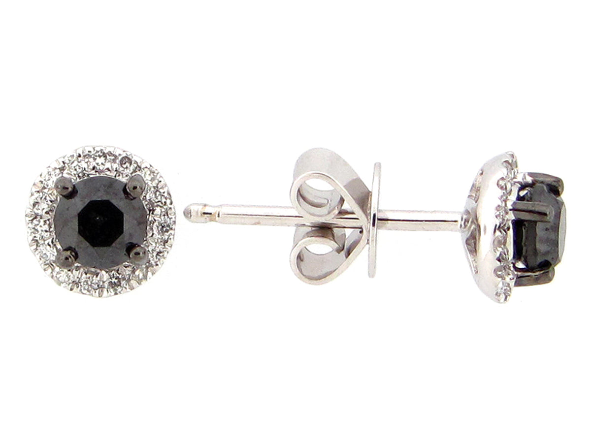 BLACK & WHITE DIAMOND EARRING