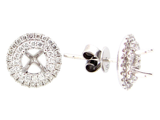 DIAMOND EARRING, 18KW (N)