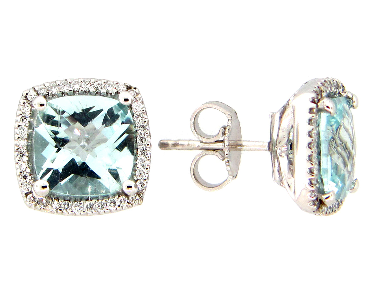 DIAMOND EARRING, 14KW (H)