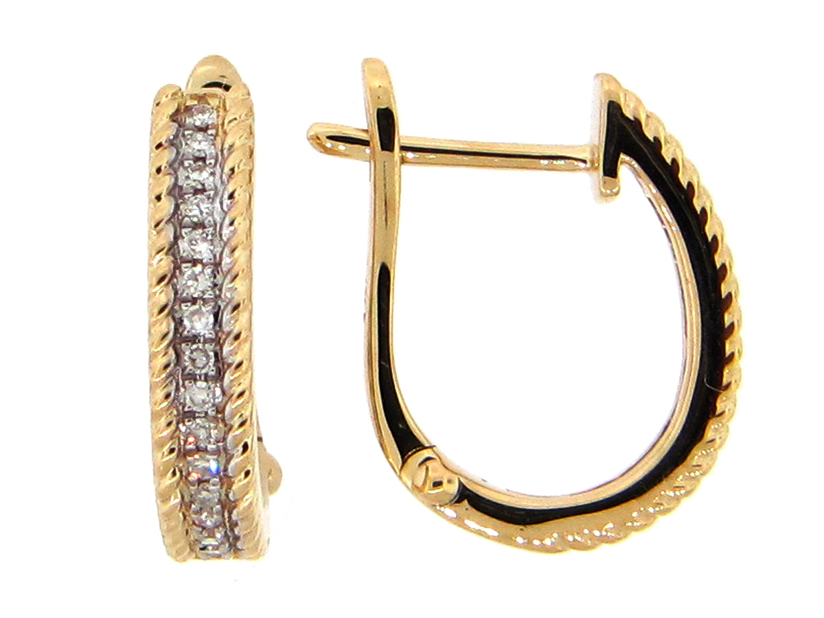 DIAMOND EARRING, 14KY (N)