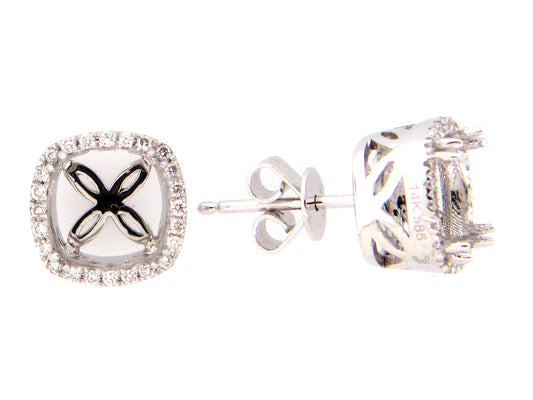 DIAMOND EARRING, 14KW (N)