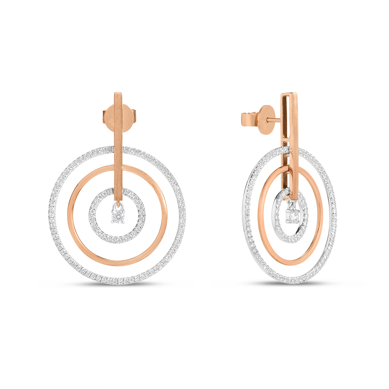 Diamond Orbit Drop Earring