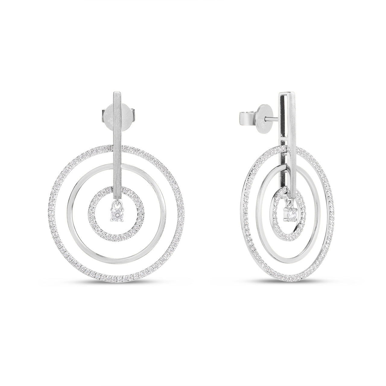 Diamond Orbit Drop Earring