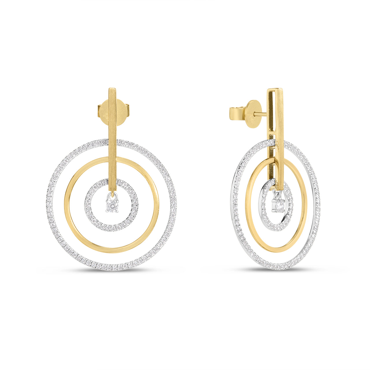 Diamond Orbit Drop Earring