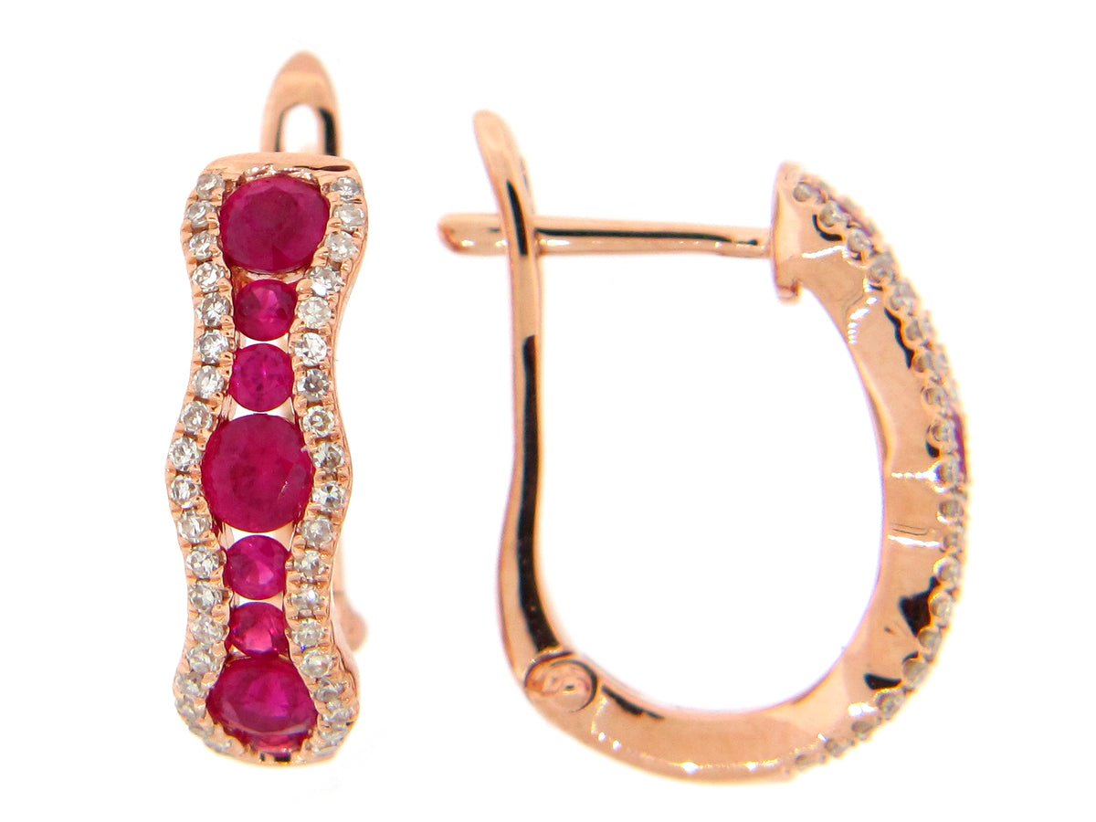 RUBY & DIAMOND EARRING