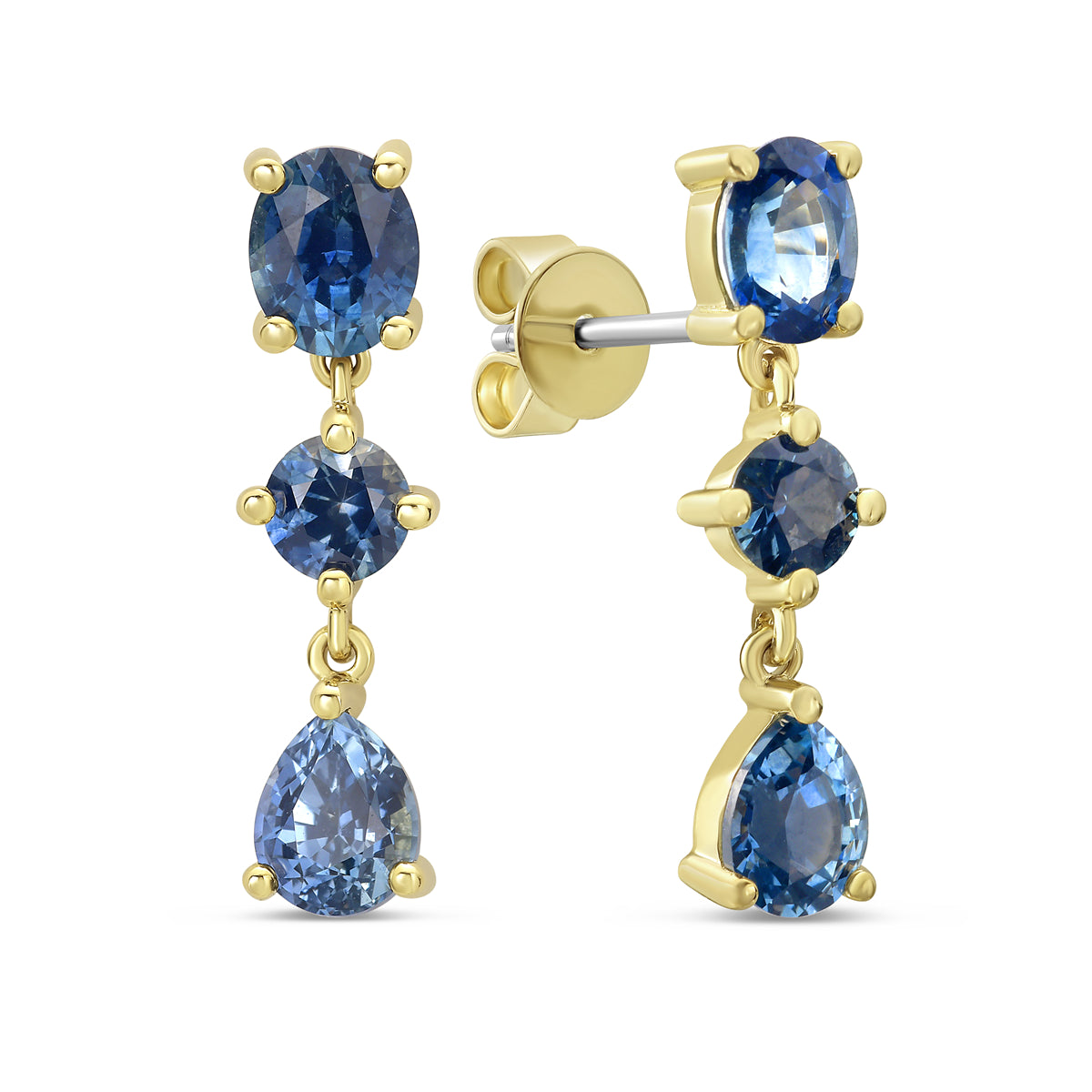 Montana Sapphire Mix Drop Earring