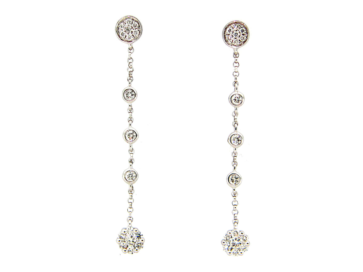 DIAMOND DANGLE STATION EARRING