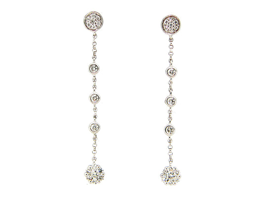 DIAMOND DANGLE STATION EARRING
