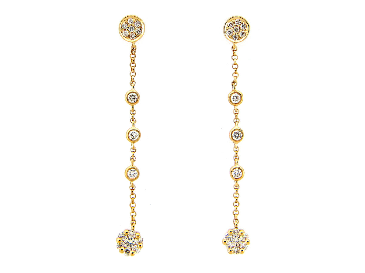 DIAMOND DANGLE STATION EARRING