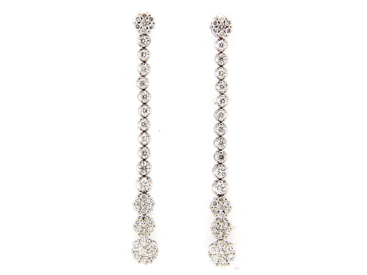 DIAMOND EARRING, 14KW (N)