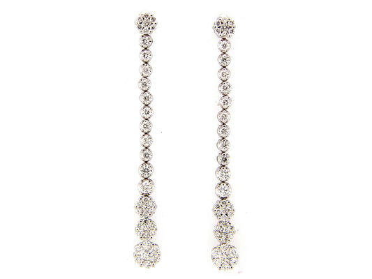 DIAMOND EARRING, 14KW (N)