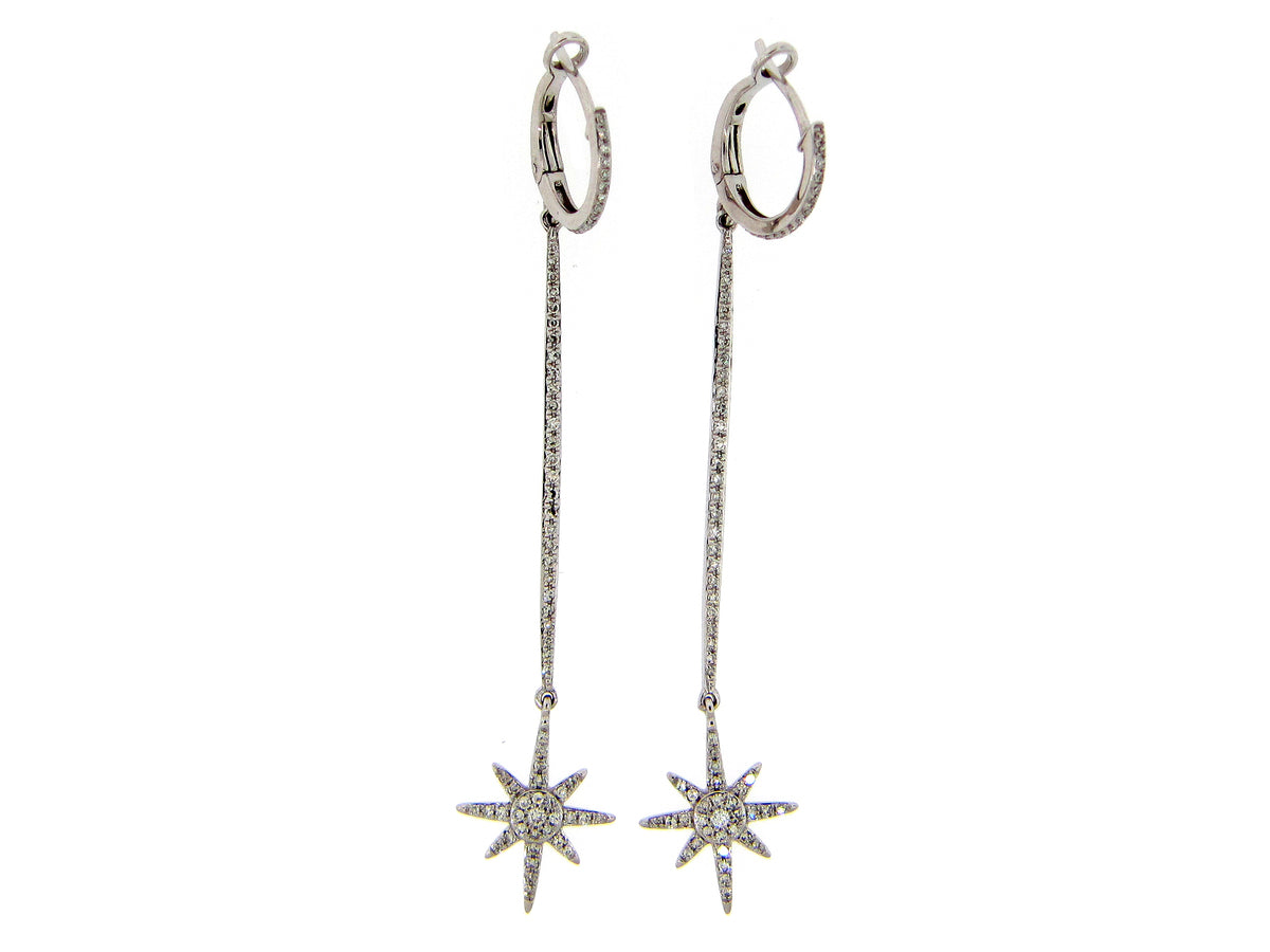 FALLING STAR DIAMOND EARRING