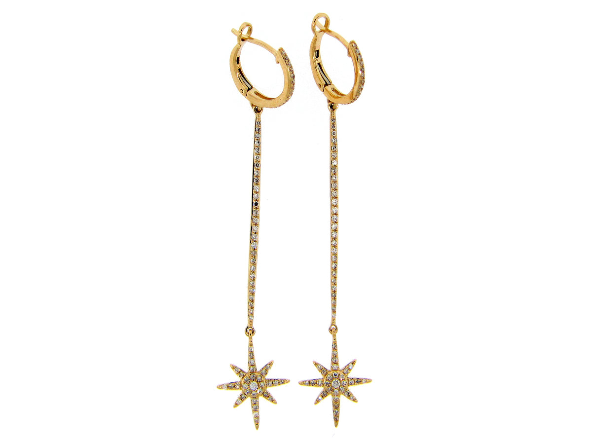 FALLING STAR DIAMOND EARRING