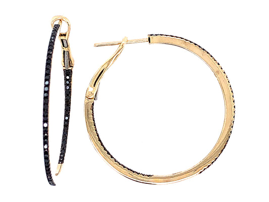 Black Diamond Earring